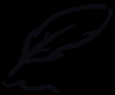 Ink drawing of a quill