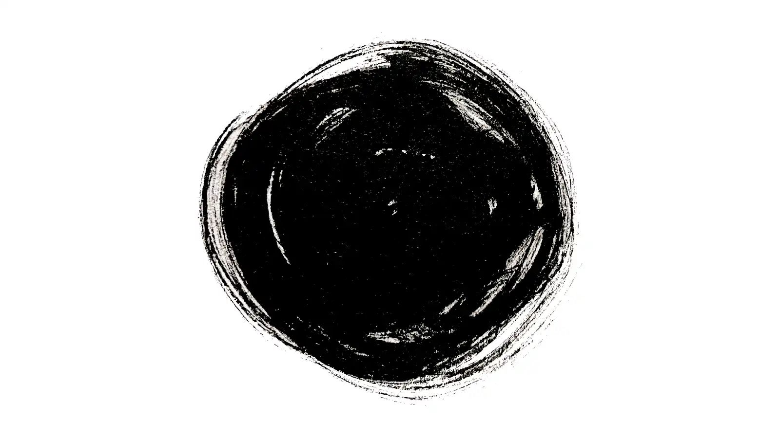 An ink black void